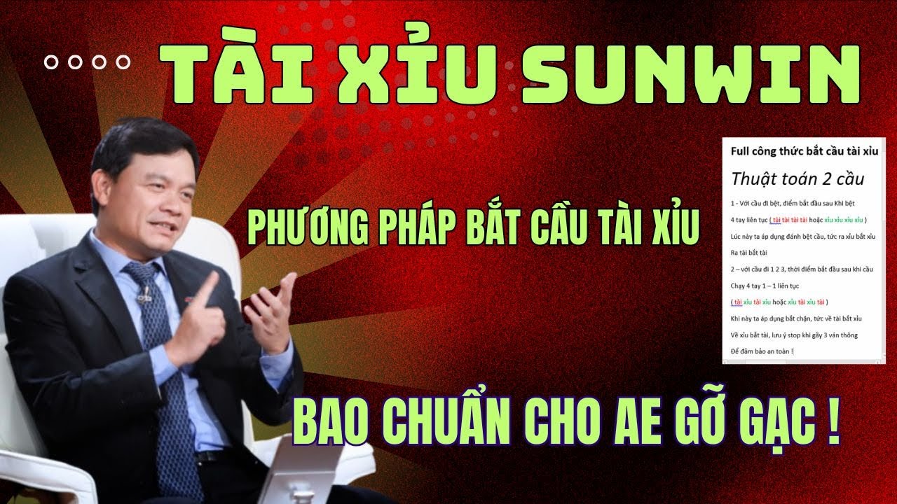 Cách Bắt Cầu Tài Xỉu Sunwin: Bí Kíp Chiến Thắng Từ Cao Thủ image-1731639328779