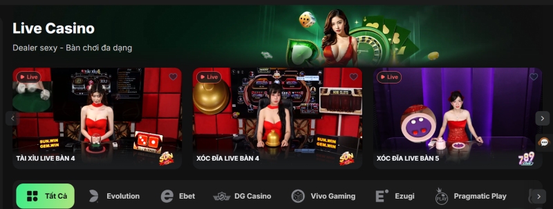 Các sản phẩm nổi bật tại 86Bet