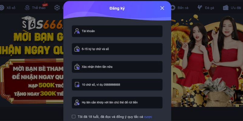 Cách Đăng Ký Tài Khoản S666 Dễ Dàng
